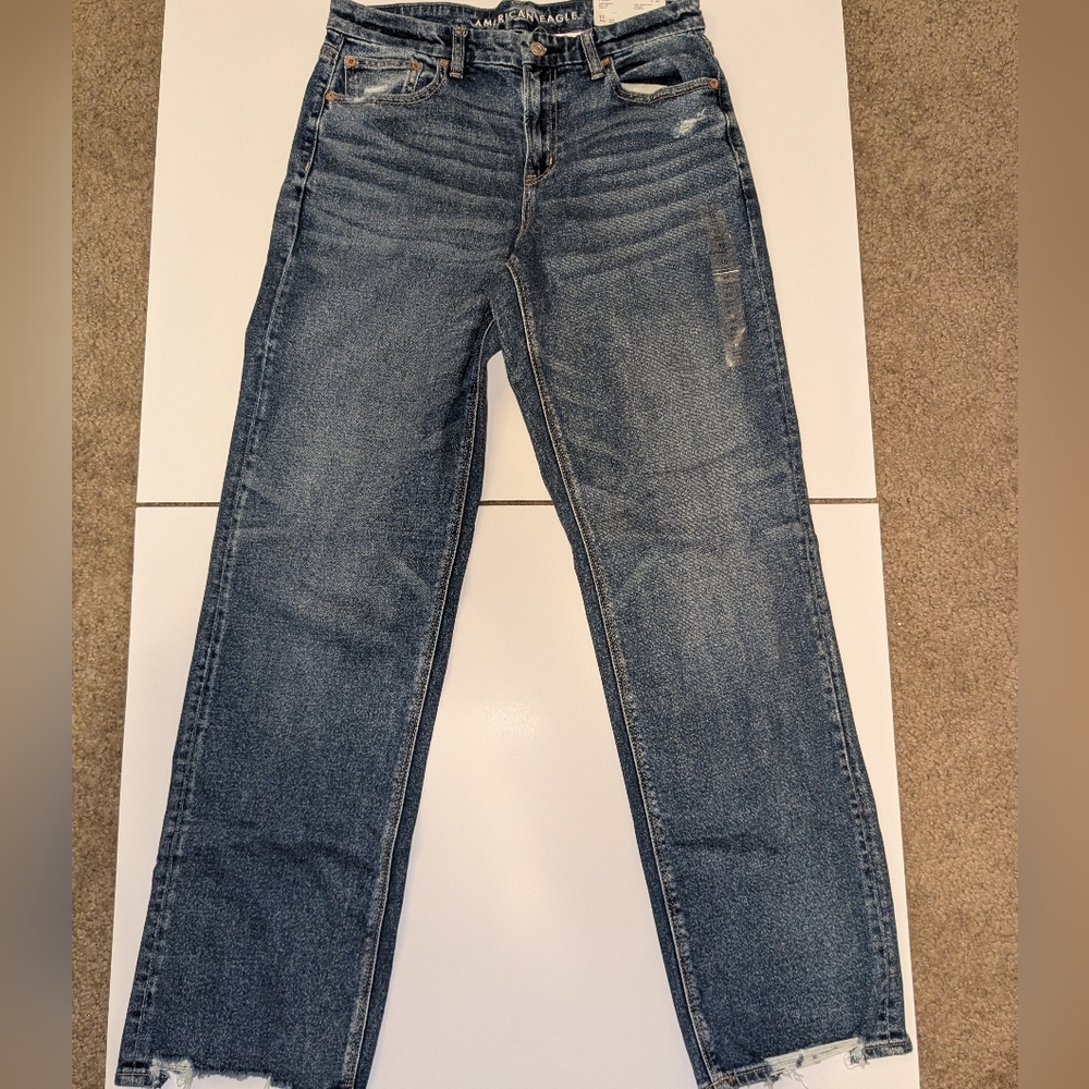 American Eagle Outfitters Classic Blue Straight Leg Jeans